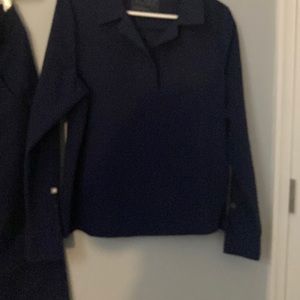 Figs long sleeve scrub top black medium